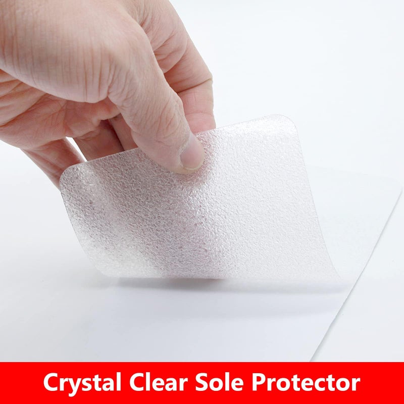 Ashoesert Sole Protector and Red Bottom Covers - Crystal Clear Shoe Protector for Heels - 2 Pairs (6.0""4.0"", Clear) - Image 4